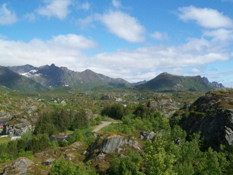 Aussicht von ienem Berg in Kabelvåg